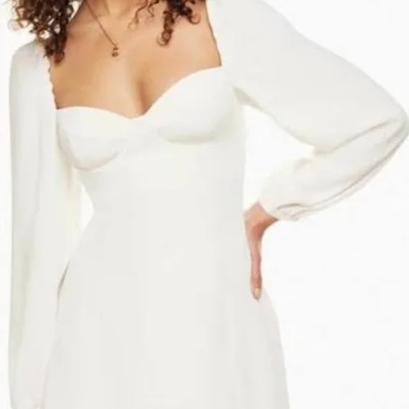 Aritzia Wilfred White Novella Mini Dress - Picture 3 of 5